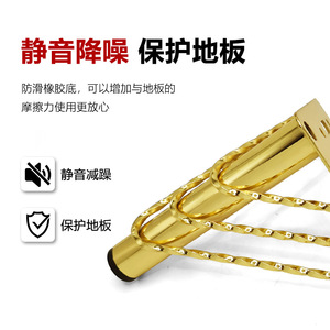 Pieds de meubles en métal Wansheng 12cm 15cm, en acier laminé à froid torsadé, base soudée en titane pour canapé, table basse, meuble TV - Product Image 4