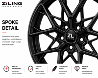 Nuevas Llantas de Aleación Premium Personalizadas ZL para Chevrolet Corvette Camaro de 18-21 Pulgadas, Ruedas Monobloque de Aluminio Forjado, Ajuste de Alto Rendimiento