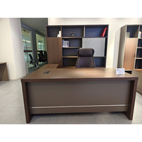 Bureau d'ordinateur en L moderne, mobilier de bureau de luxe, poste de travail de direction, bureaux de direction avec tiroirs, ensemble de table, personnalisation