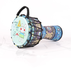 African Percussion Drum with Mahogany and Sheepskin Heads Colorful Strap & Bag Customized Logo for Professional Playing - Product Image 6