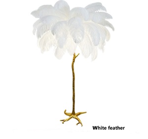 Chambre Offre Spéciale Vibe Corner Luxe Moderne Nordique Led Debout Arc Arbres Lumière Plume D'autruche Lampadaire - Product Image 4