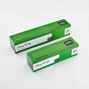 Cấp thực phẩm PVC bám phim Jumbo CuộN Stretch bọc nhựa dùng một lần bám bọc 45cm * 300m - Product Image 6