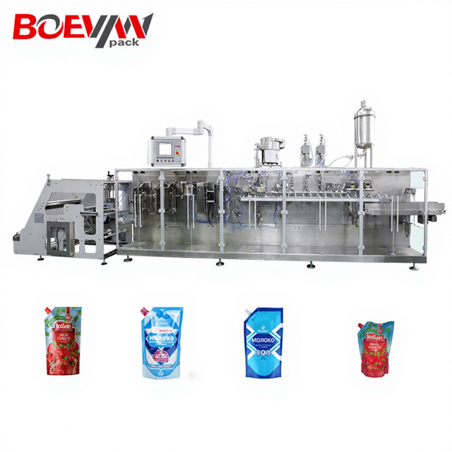 BHD-180SC Automatic Spout Pouch Forming Filling and Sealing Machine Horizontal Doypack Packing Machine for Liquid and Viscosity