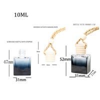 Diffuseur d'huiles essentielles parfumées avec logo personnalisable, bouchon à vis, échantillon gratuit, flacon carré en verre pour voiture, parfum d'ambiance
