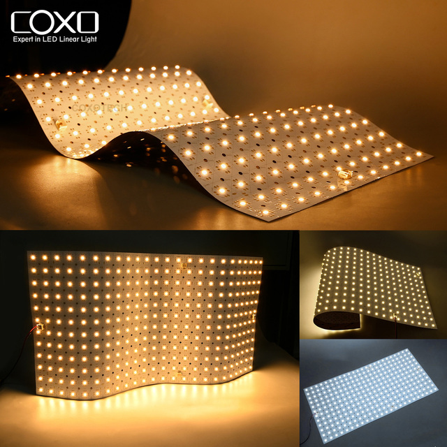 COXO Ultra Slim Flexible Bendable LED Panel 24v Dimmable 4000k 6000k Surface Diffuser Backlit Backlighting Sheet Panel LED Light