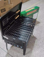 Barbecue en fer facile à nettoyer, barbecue pliable d'extérieur, livré avec ses propres outils de barbecue