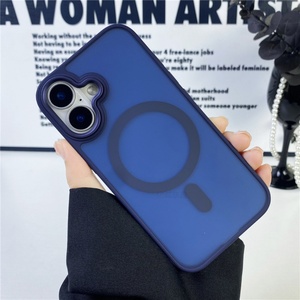 Funda Magnética de Lujo para Teléfono con Carga Inalámbrica, Color Caramelo, TPU y PC, Suave, Transparente, Mate, para iPhone 16 15 14 13 12 11 Pro Max - Product Image 5