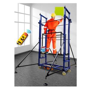 Andamio de <span class=keywords><strong>escalera</strong></span> de elevación eléctrica de 500kg, <span class=keywords><strong>2</strong></span>-8 <span class=keywords><strong>metros</strong></span> para decoración de construcción, mantenimiento, Control remoto - Product Image 1