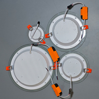 Meilleure Vente Dalle LED En Verre Encastrée Ultra-Plate Double Couleur 6W 9W 12W 18W 24W 30W