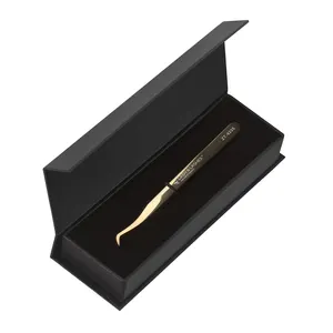 Custom logo empty magnetic eyelash lash tweezer packaging box for lash eyelash tweezers