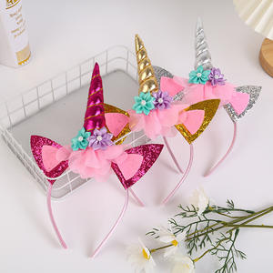 Fourniture directe pour <span class=keywords><strong>Amazon</strong></span> pour Halloween fête d'anniversaire princesse chapeaux <span class=keywords><strong>licorne</strong></span> bandeau pour enfants Halloween fête nouveautés - Product Image 4