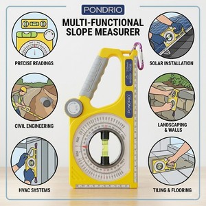 Inclinómetro Magnético Multifuncional de ABS, Medidor de Pendientes y Buscador de Ángulos para Instalación Solar, Ingeniería y Techado - Product Image 4