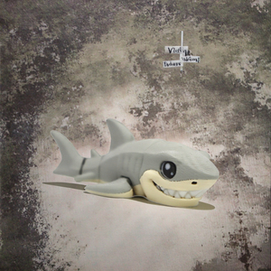 Jouet Requin Multicolore Imprimé en 3D Tendance, Ornements Créatifs Articulés et Mobiles pour Artisanat, Cadeaux, Dinosaures et Animaux - Product Image 3