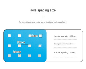 Leke nhà để xe Countertop hiển thị đứng công cụ điện treo tường giá gridwall khung đen <span class=keywords><strong>Pegboard</strong></span> - Product Image 5