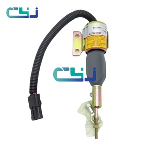 Válvula solenoide de parada 3932529 para motor 6BT5.9, excavadora R210-3 R220-5, solenoide de apagado, piezas de maquinaria de construcción - Product Image 1