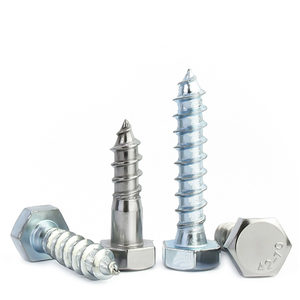 1/4 "X <span class=keywords><strong>2</strong></span>-1/<span class=keywords><strong>2</strong></span>" Tornillos de retraso de cabeza hexagonal Pernos 304 Acero inoxidable 18-8 Tornillos de madera de cabeza hexagonal de rosca parcial - Product Image 5