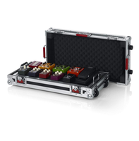 Pédales d'effets de guitare PEDALBOARD Grand coffret de pédales de qualité professionnelle en aluminium Coffret à outils en plastique Coffret de pédales de volume stéréo Bingo