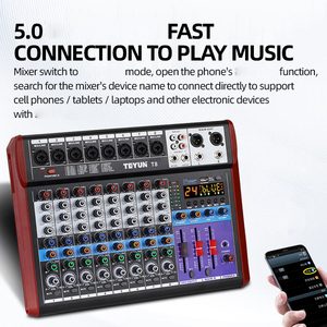 Teyun T8 8 Kênh 24 DSP Hiệu ứng USB Chức Năng Âm Thanh Mixer USB Card Âm Thanh Trực Tiếp Card Âm Thanh Cho Live Streaming - Product Image 3