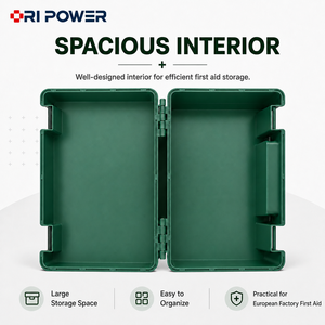 ORIPOWER Boîte de premiers <span class=keywords><strong>secours</strong></span> murale en PP, portable avec poignée, <span class=keywords><strong>vide</strong></span>, pour le stockage médical, trousse de premiers <span class=keywords><strong>secours</strong></span> d'urgence pour le lieu de travail - Product Image 2