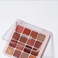 Palette de fards à paupières personnalisée avec logo DIY, fard à joues en poudre hautement pigmenté, 16 couleurs, palette de fards à paupières vegan, sans cruauté, longue durée