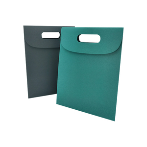 Sacs artisanaux recyclés écologiques en carton de luxe fond carré stratification de logo personnalisé alimentaire cosmétique thé parfum sucre emballage - Product Image 2