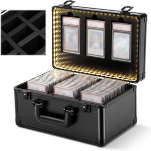 Boîte de rangement pour cartes gradées avec écran LED, grande boîte de rangement pour cartes <span class=keywords><strong>à</strong></span> collectionner - Product Image 1