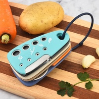 Ensemble d'outils de cuisine 6 pièces - Coupe-pizza, ouvre-bouteille, râpe, presse-ail - Métal durable