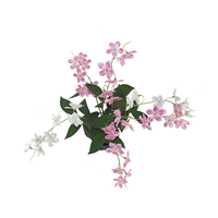 Plante d'intérieur artificielle CHUANGFA de 80 cm, Clerodendrum Wallichii blanc rosé, écologique, décoration de mariage, Halloween, toujours vert