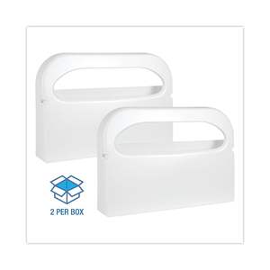 Dispensador de cubiertas para inodoros de plástico blanco KD100 para montaje en pared - Product Image 3
