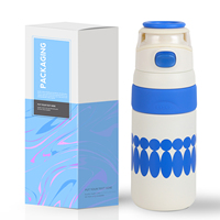 Botella de Agua Infantil Escolar de Gran Capacidad (500 ml), Antiderrames y Ecológica, Fabricada en Acero Inoxidable SUS316