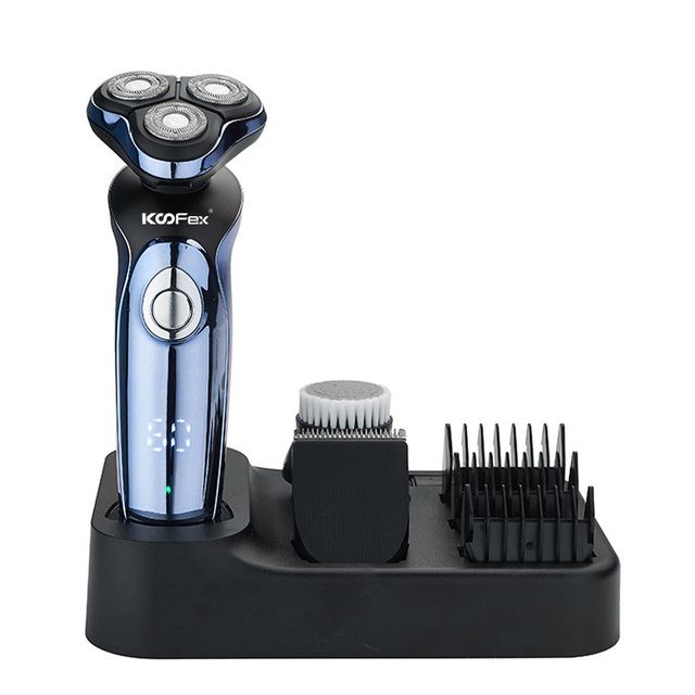 Factory Customized Color Wireless Electric Shaver Smart Digital Display Multifunction 3-in-1 Electric Shaver