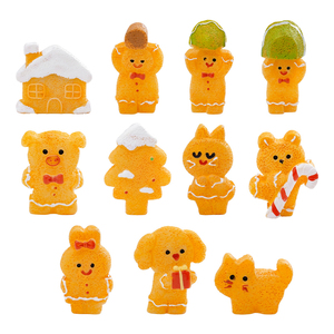 Nouvel homme <span class=keywords><strong>en</strong></span> <span class=keywords><strong>pain</strong></span> d'épices de Noël KI Yuewu, figurines de cochon et de petite sorcière, accessoires décoratifs mignons à suspendre pour le bricolage, décorations de bureau - Product Image 5