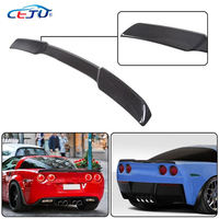 1 pièce, aileron arrière de voiture en ABS aspect fibre de carbone pour Chevrolet Corvette C6 2005-2013, accessoires de voiture
