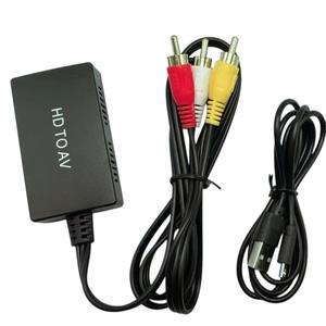 Câble convertisseur HDM1 vers AV 3RCA, <span class=keywords><strong>pour</strong></span> connecter des appareils HDM1 modernes (ordinateur <span class=keywords><strong>portable</strong></span>/PS4) à des téléviseurs/projecteurs anciens avec entrées RCA analogiques - Product Image 1