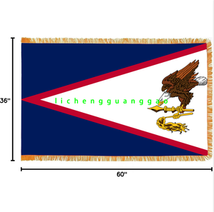 Bandiera Nazionale di <span class=keywords><strong>Palau</strong></span> di Alta Qualità 3x5 Piedi, Logo Personalizzato, Bandiera per Interni 3x5', Bestseller con Frange Ornamentali Dorate - Product Image 4