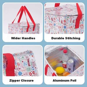 PP Woven Large Promotional <b>Cooler</b> Bags With Imprinted Logo Insulated Eco-<b>Cooler</b> Totes Factory Price - Product Image 6