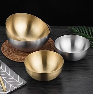 YITIAN, tazón de sopa de fideos de acero inoxidable 304 de grado alimenticio coreano de gran capacidad, tazón de mezcla de ensalada de verduras y fideos fríos - Product Image 1