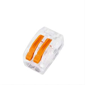 Conector de Cable Eléctrico Nuevo WZOODQ, Bloque de Terminales de Cableado Rápido, Sin Pelar, Rotura No Destructiva, <span class=keywords><strong>1P</strong></span>, Cobre y Latón - Product Image 1