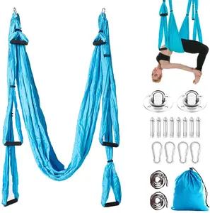 Aerial Yoga Swing Yoga Hängematten-Set Kit Ultra starke Antigra vitation Yoga Flying Sling Inversion Swing Tools mit Verlängerung gurten