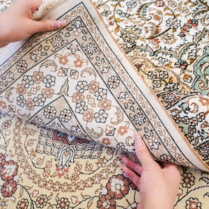 366x549cm Large White Handknotted Sik Carpet Medallion Living Room <strong>Huge</strong> Villa <strong>Rug</strong> - Product Image 6