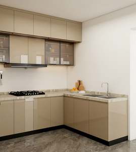 Muebles de Cocina Naturales, Organizador de Gabinetes de Cocina, Gabinete de Cocina Estilo Shaker con Acabado Brillante, Mini Gabinetes de Cocina Modernos con Acabado Brillante - Product Image 2