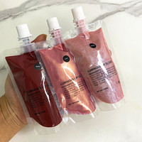 Base de gloss à lèvres liquide minérale pré-fabriquée, 137 couleurs scintillantes, 100 ml, imperméable, végétalien, sans cruauté, marque privée, logo personnalisé