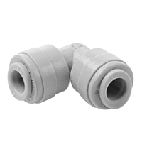 Raccord rapide DMfit pour tuyau RO, échantillon gratuit, raccord en L droit en plastique 1/4" 3/8"