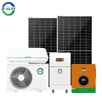 Climatiseur solaire Esun Stock All DC 1HP, 0,75 tonne, hors réseau, mini-split, système de climatisation solaire pour la maison