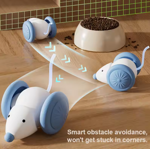 Juguete Interactivo Eléctrico Recargable por USB para Gatos, Diseño Moderno de Dibujos Animados, con Luces LED, Pluma Inteligente Ecológica - Product Image 3