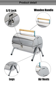 Portable Outdoor <strong>Mini</strong> BBQ <strong>Grills</strong> Stainless Steel BBQ <strong>Grills</strong> <strong>Charcoal</strong> High Quality BBQ <strong>Grill</strong> - Product Image 5