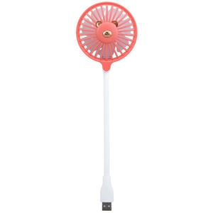 Ventilateur électrique enfichable USB Cartoon Cute Design Ventilateur de bureau portable avec angle réglable Utilisation d'une voiture à une vitesse du vent - Product Image 1