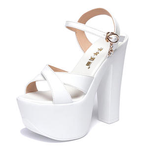 Sandales pour femmes Sh10220a, sexy, avec cristaux, talons hauts de 15 <span class=keywords><strong>cm</strong></span>, sandales <span class=keywords><strong>compensées</strong></span> à plateforme de <span class=keywords><strong>6</strong></span> <span class=keywords><strong>cm</strong></span>, chaussures de strip-teaseuse - Product Image 5