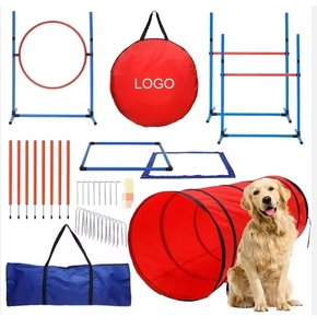 Ensemble d'équipement d'entraînement à l'agilité personnalisé <span class=keywords><strong>pour</strong></span> <span class=keywords><strong>chien</strong></span> Kit de démarrage <span class=keywords><strong>pour</strong></span> parcours d'obstacles <span class=keywords><strong>pour</strong></span> <span class=keywords><strong>chien</strong></span> Jeu d'extérieur <span class=keywords><strong>pour</strong></span> animaux de compagnie avec tunnel - Product Image 1