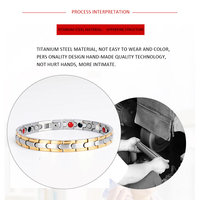 Bracelet quantique en acier inoxydable avec pierres naturelles de germanium, énergie scalaire, puissance positive, prix